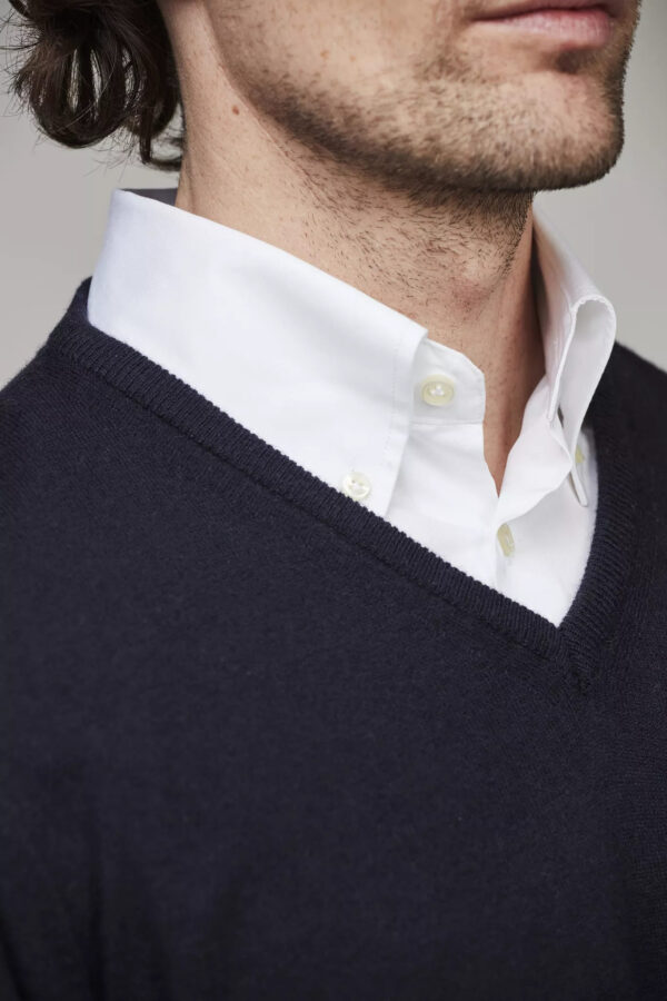 Hansen & Jacobs Geelong V-Neck Sweater Navy - Bild 3
