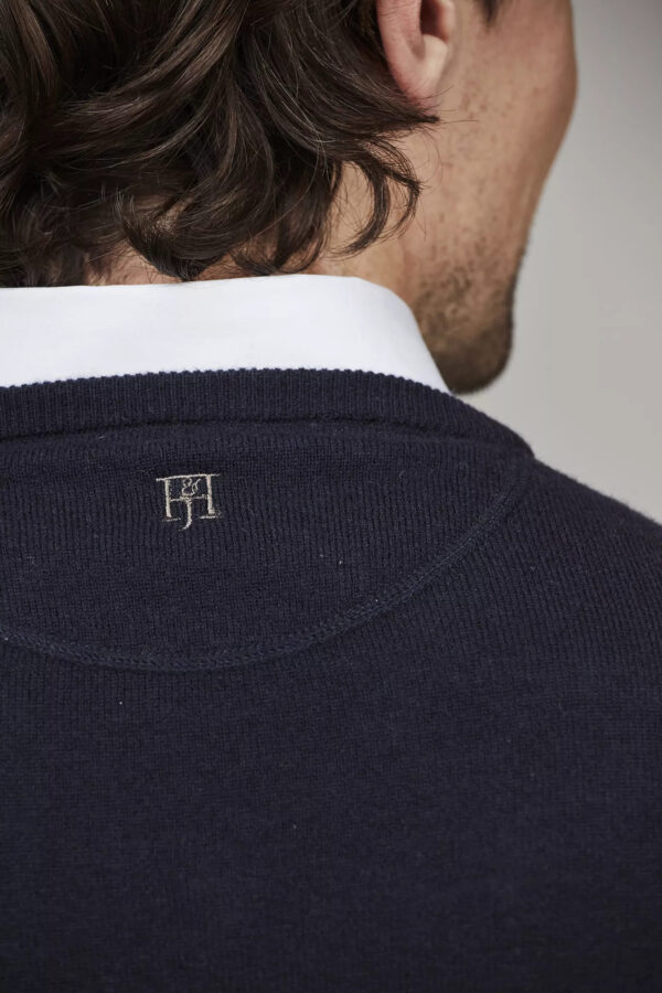 Hansen & Jacobs Geelong V-Neck Sweater Navy - Bild 2