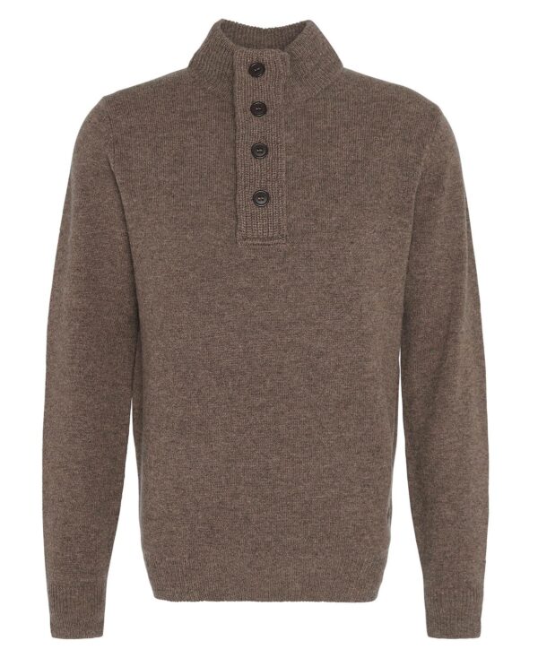 Barbour Ess Patch Half Zip Dark Stone - Bild 5