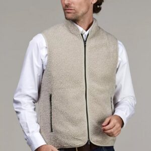 Hansen & Jacob Pile Fleece Vest Sand