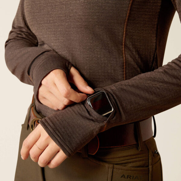 Ariat Gridwork 1/4 zip Moleheather - Bild 5