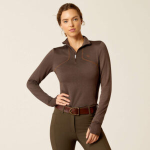 Ariat Gridwork 1/4 zip Moleheather