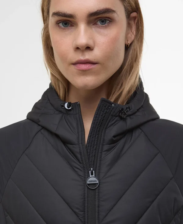 Barbour Intl Dakota Quilted Sweat Black - Bild 4