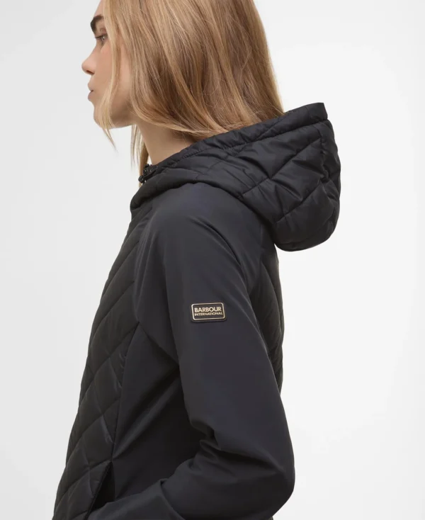 Barbour Intl Dakota Quilted Sweat Black - Bild 3