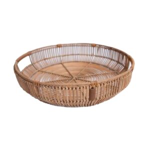 Lexington Round  Rattan Tray 37*37*8cm L