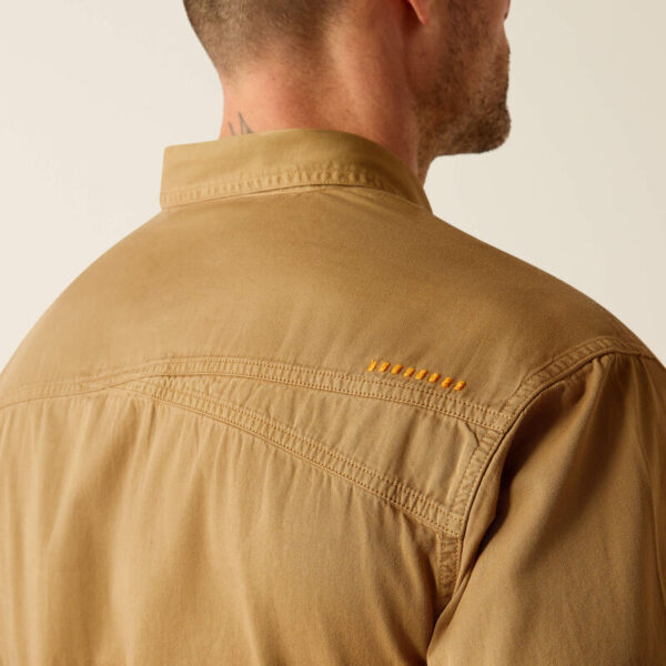 Ariat Rebar Washed Twill LS Work Shirt Khaki - Bild 4