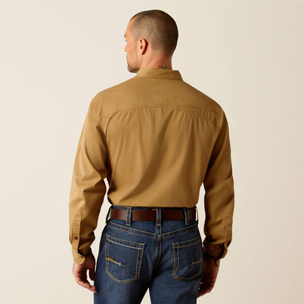 Ariat Rebar Washed Twill LS Work Shirt Khaki - Bild 3