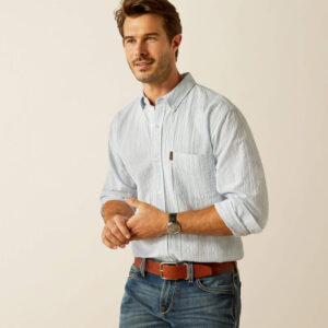 Ariat Grafham LS Shirt Blue Stripe