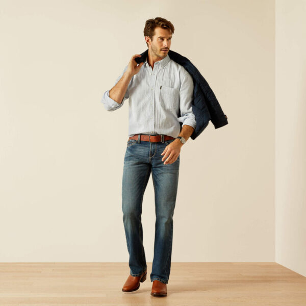 Ariat Grafham LS Shirt Blue Stripe - Bild 2