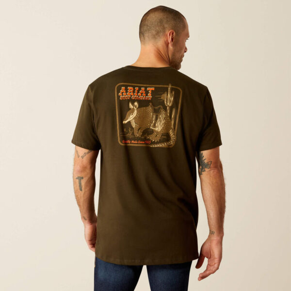 Ariat Possum DN A Half SS Shirt Dark Olive - Bild 3