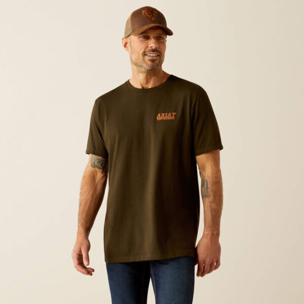 Ariat Possum DN A Half SS Shirt Dark Olive