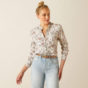 Ariat Clarion LS Blues Paisley Perennial