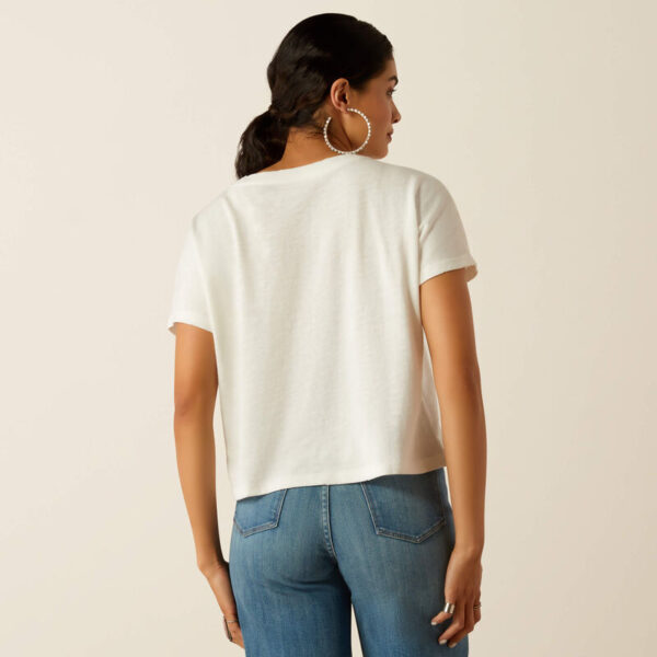 Ariat Cowboy SS T-shirt Cloud Dancer - Bild 3