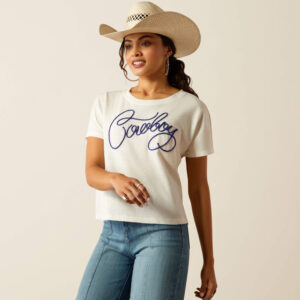 Ariat Cowboy SS T-shirt Cloud Dancer