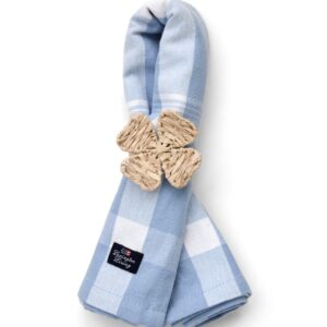 Lexington REC Cotton Oxford Napkin BL/WH