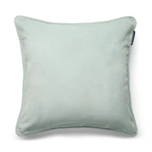 Lexington Org Cotton Velvet/Lin Pillow Euca 50*50
