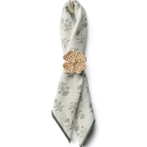Lexington Raffia four Leaf Napkin Ring