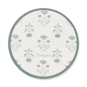 Lexington Floral laminated Coaster Set/4 GR/WH