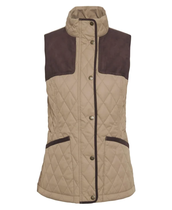 Barbour Keeper Wear Quilted Gilet Beige - Bild 3
