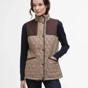 Barbour Keeper Wear Quilted Gilet Beige