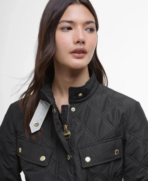 Barbour Intl Halsey Quilt Black - Bild 6