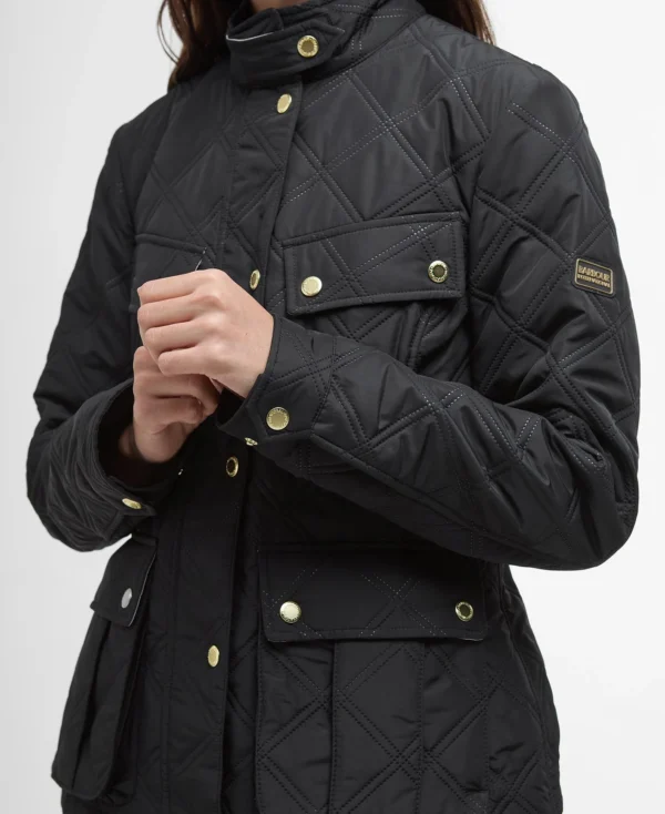 Barbour Intl Halsey Quilt Black - Bild 5