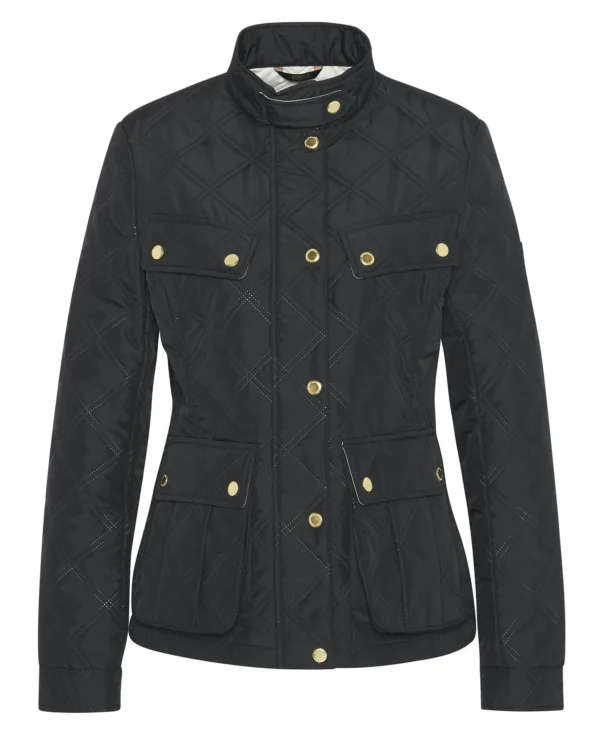 Barbour Intl Halsey Quilt Black - Bild 3