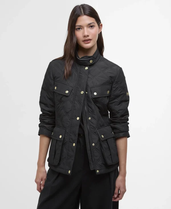 Barbour Intl Halsey Quilt Black