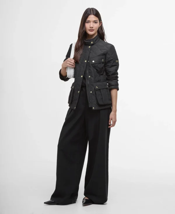 Barbour Intl Halsey Quilt Black - Bild 2