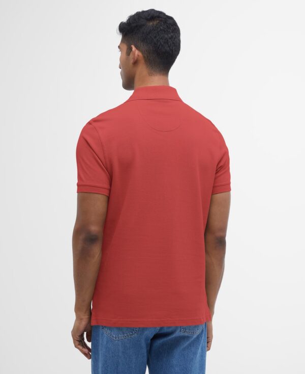 Barbour Tartan Pique Polo Shirt Red Spice - Bild 6