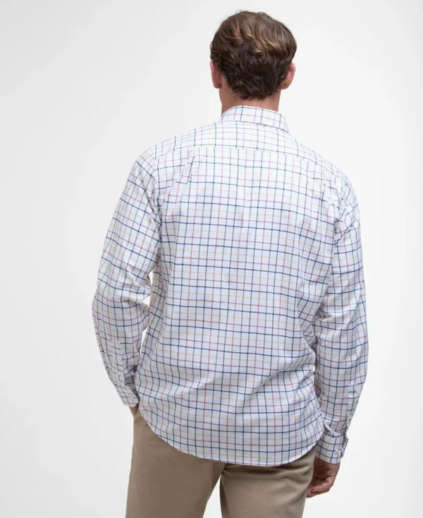 Barbour Caswell Tattersall RF Shirt Navy - Bild 6