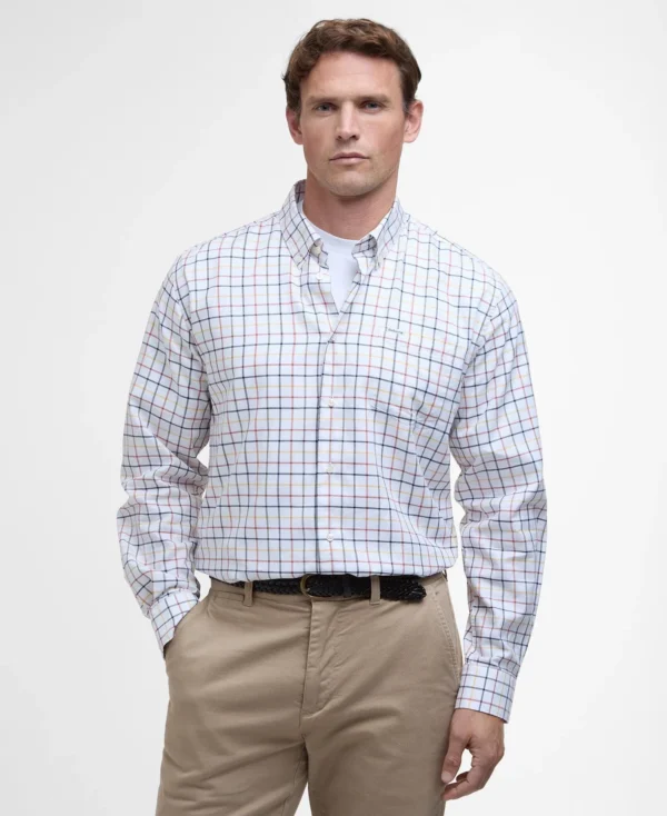 Barbour Caswell Tattersall RF Shirt Navy