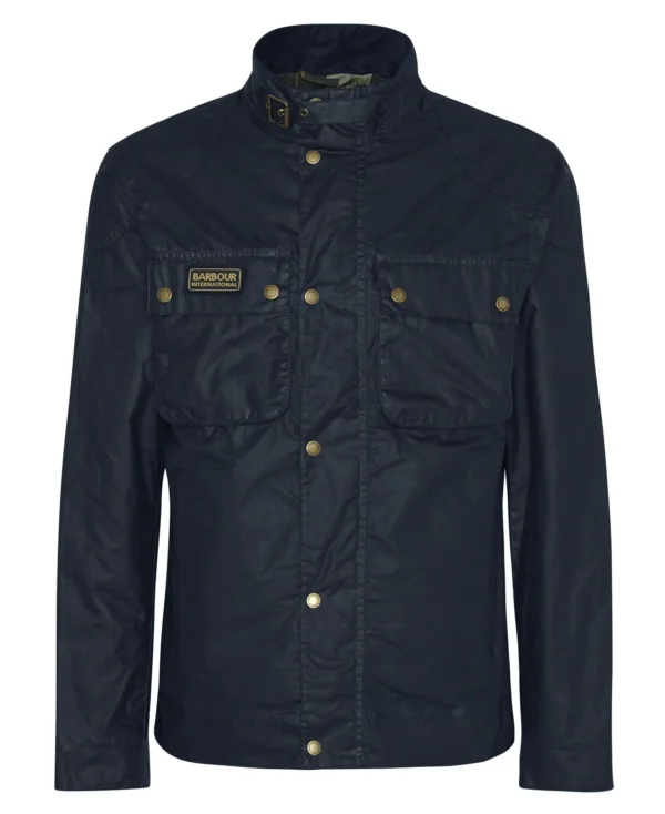 Barbour Intl Merton Wax jacket Navy - Bild 3