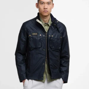 Barbour Intl Merton Wax jacket Navy