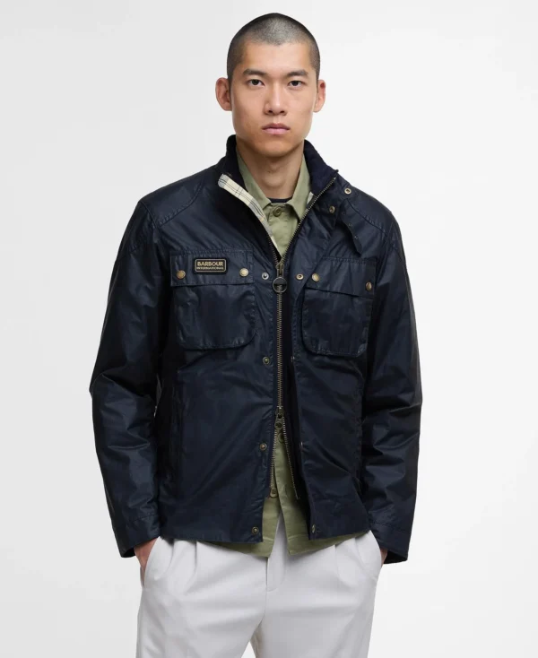Barbour Intl Merton Wax jacket Navy