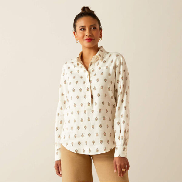 Ariat Pocklington LS Blouse Echoing Motif