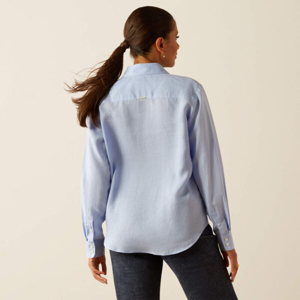 Ariat Pocklington LS Blouse Pacific Blue - Bild 3