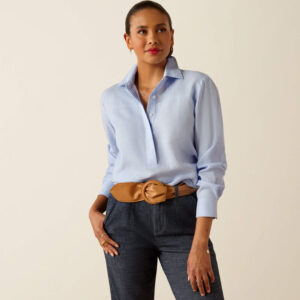 Ariat Pocklington LS Blouse Pacific Blue