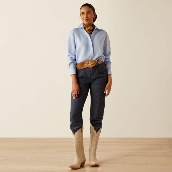 Ariat Pocklington LS Blouse Pacific Blue - Bild 2
