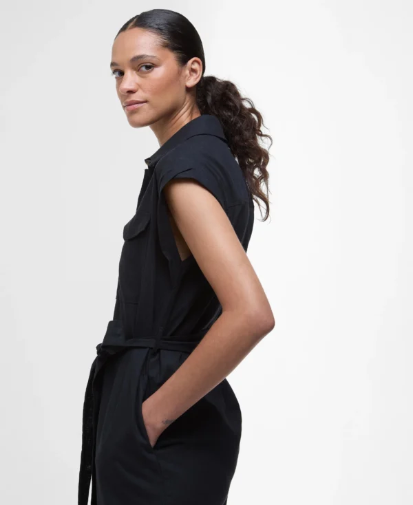 Barbour Birdie Maxi Dress Svart - Bild 3