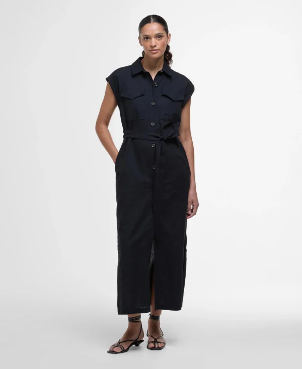 Barbour Birdie Maxi Dress Svart
