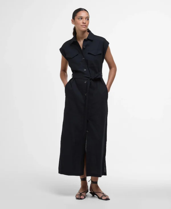 Barbour Birdie Maxi Dress Svart - Bild 6