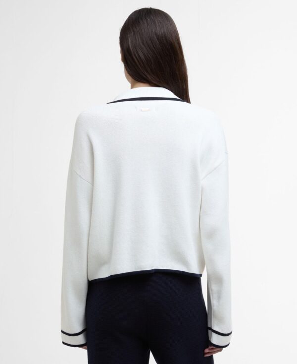 Barbour Jasmine Knitted Jumper White - Bild 8