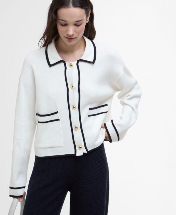 Barbour Jasmine Knitted Jumper White - Bild 6