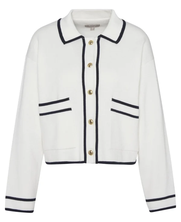 Barbour Jasmine Knitted Jumper White - Bild 3
