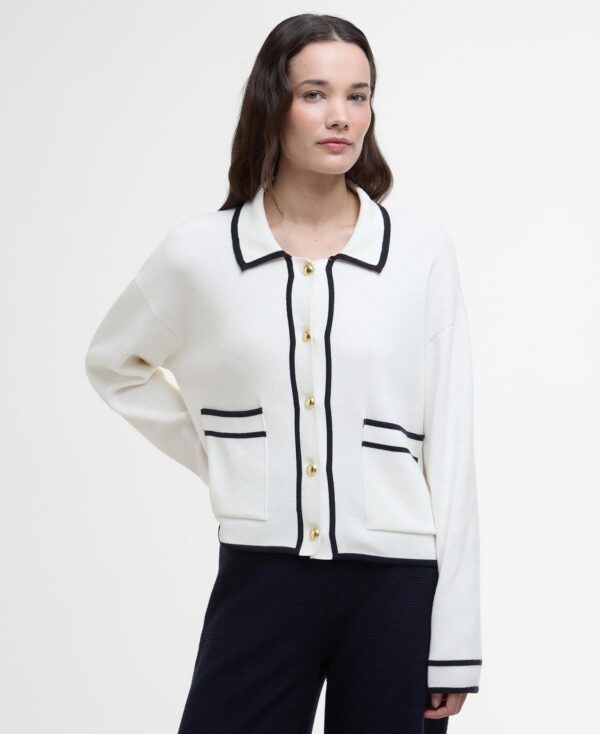 Barbour Jasmine Knitted Jumper White