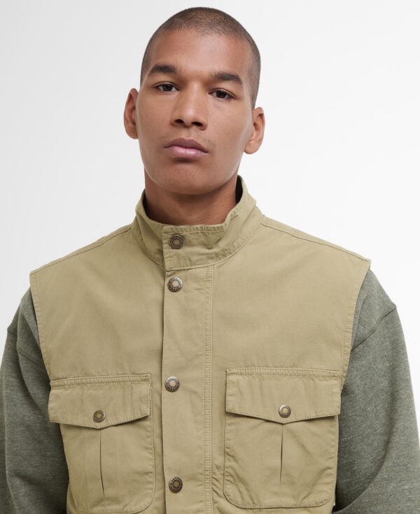 Barbour Casual Corbridge Gilet Bleached Olive - Bild 7