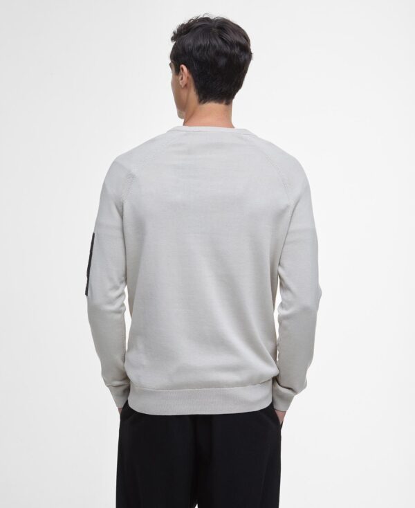 Barbour Intl Blades Cotton Crew Neck Jumper Mist - Bild 7