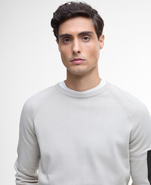 Barbour Intl Blades Cotton Crew Neck Jumper Mist - Bild 6