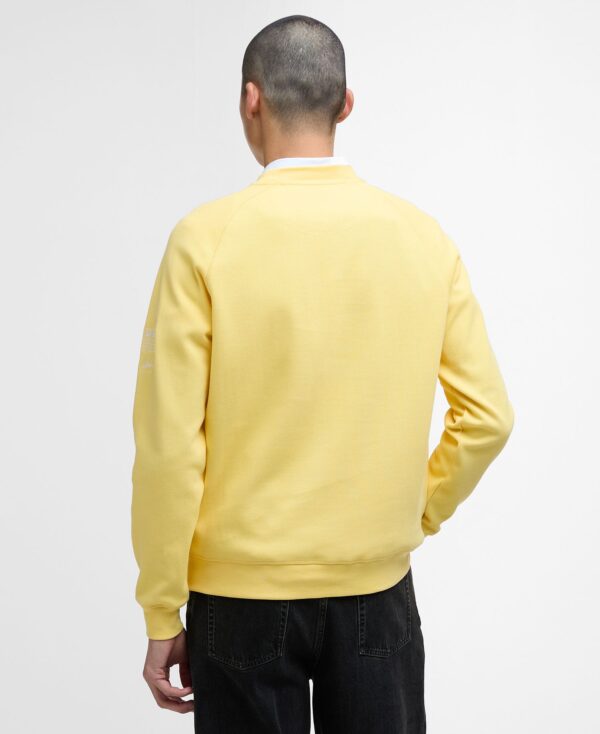 Barbour Intl Rickman Sweatshirt Bleached Yellow - Bild 6